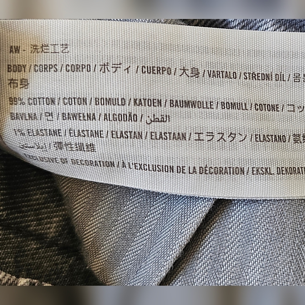 Abercrombie & Fitch Curve Love 90s Straight Ultra High Rise Jeans, Gray, 27/4 - Picture 10 of 10